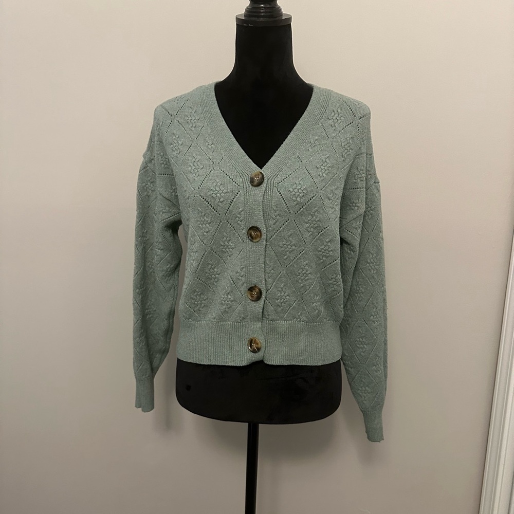 Cyrus Green Knit Sweater - Size S